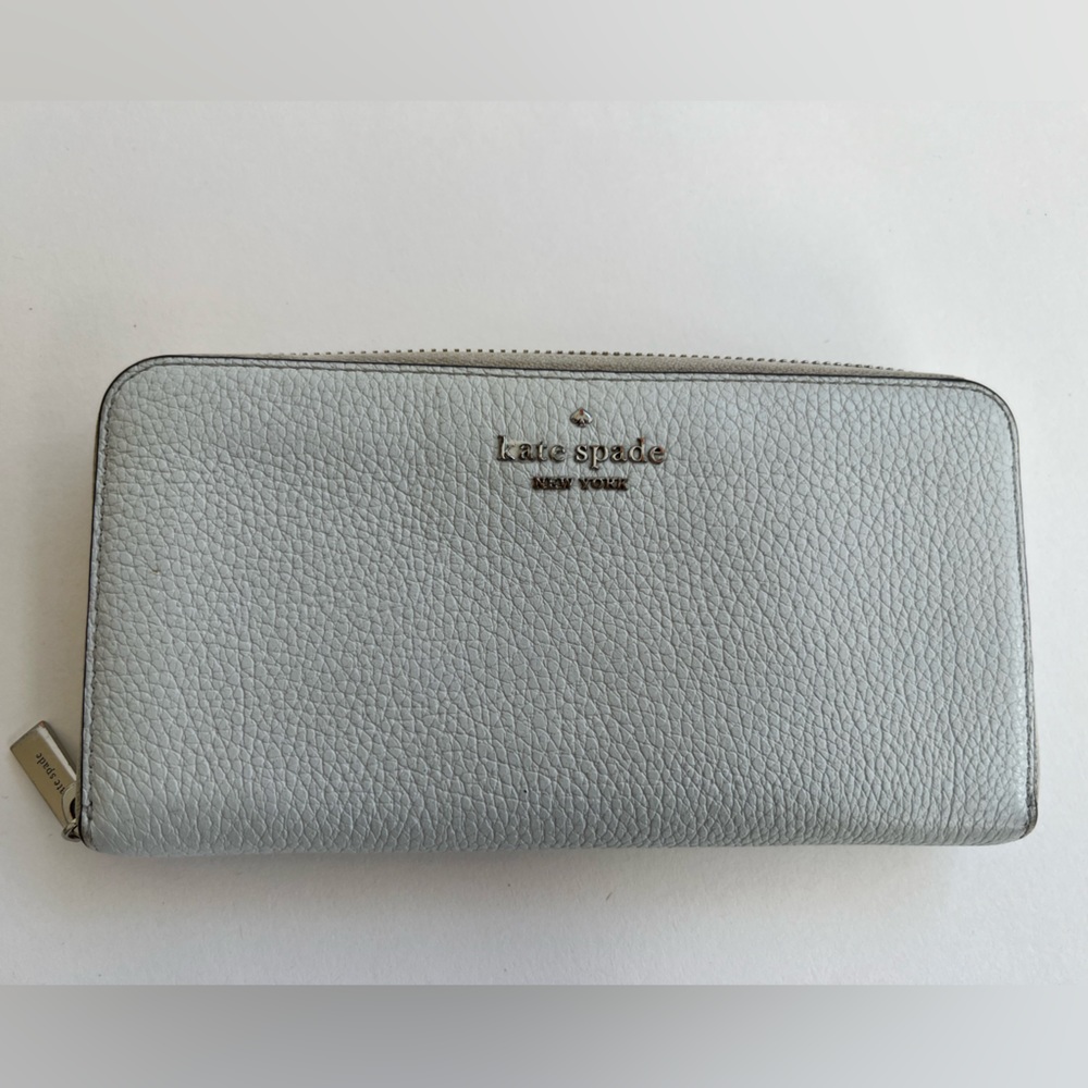 Large Faint Blue Continental Kate Spade Wallet